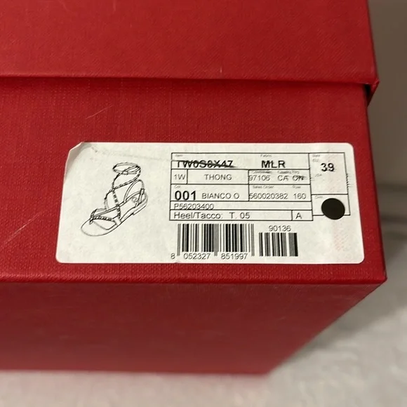 Valentino Garavani White Sandals with Studded Straps - Picture 5 of 5